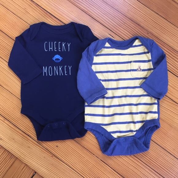 Baby Gap Long-Sleeve Bodysuit Bundle 0-3 Months - Picture 7 of 7